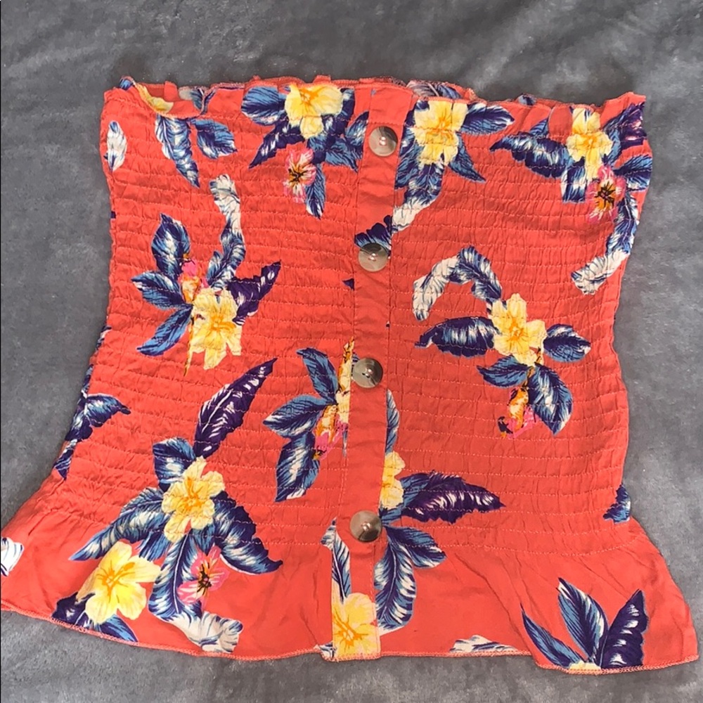Tropical Bright Tube Top